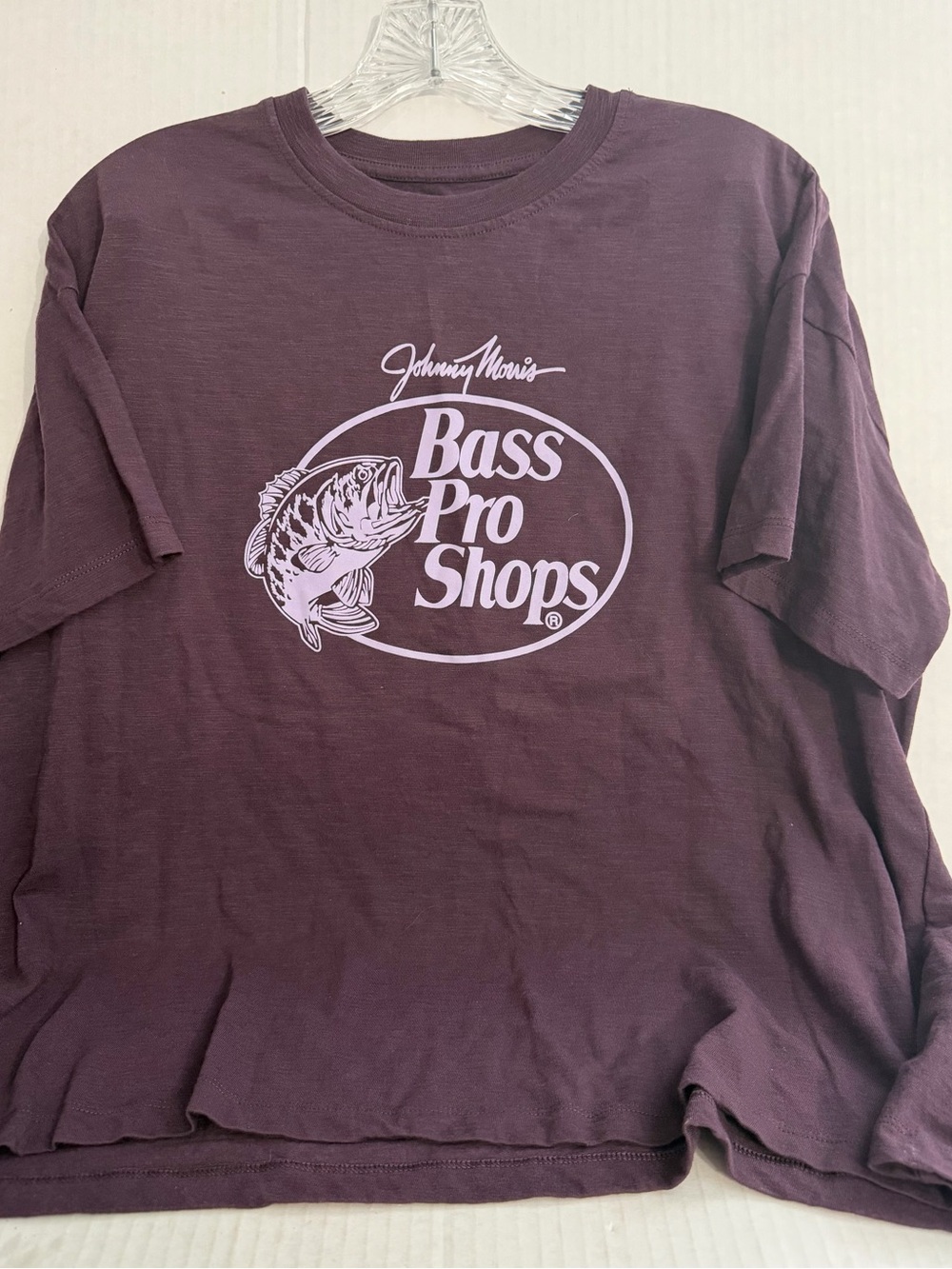 Bass Pro Shops Women's Johnny Morris Logo Tee in Maroon